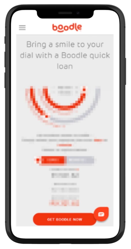 Simulation of a Loan at Boodle