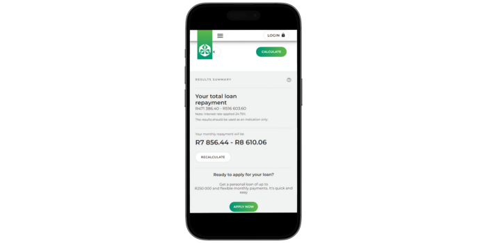 Old Mutual Loan on Mobile