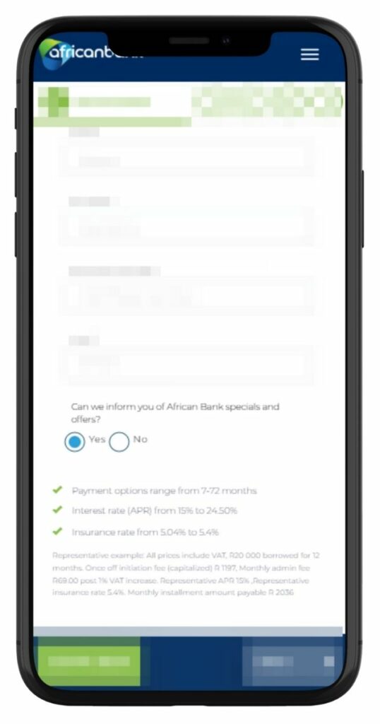 Applying for a Loan with African Bank