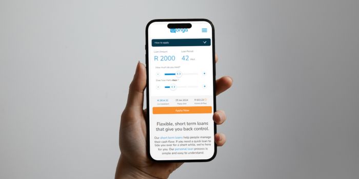 Wonga loan on Mobile