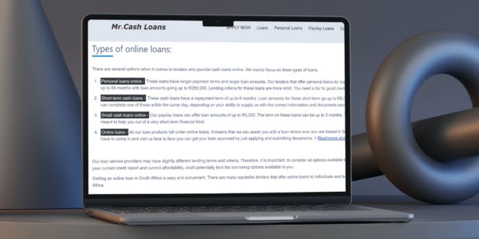 Loan Types at MrCash Loans 
