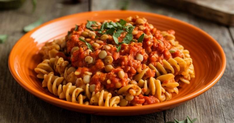 Lentil and Tomato Pasta Recipe