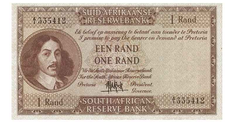 South African 1 Rand Banknote