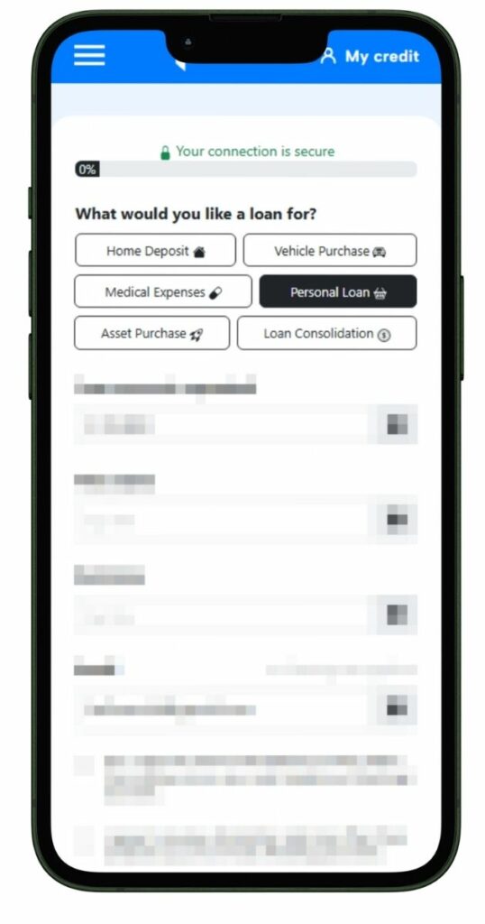 Creditum loan simulation